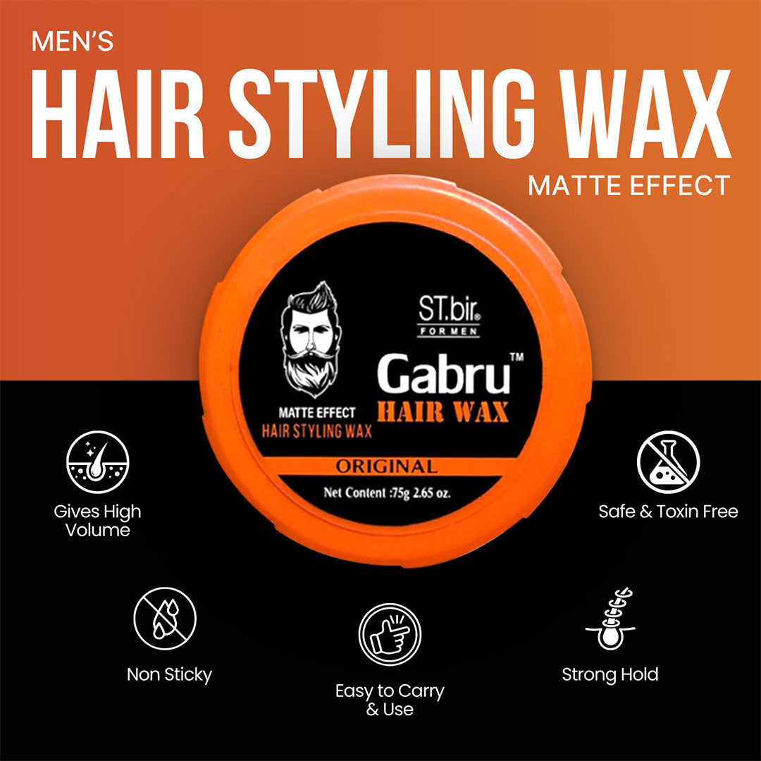 Gabru Matte Effect Hair Wax for Men's Hair (25g)