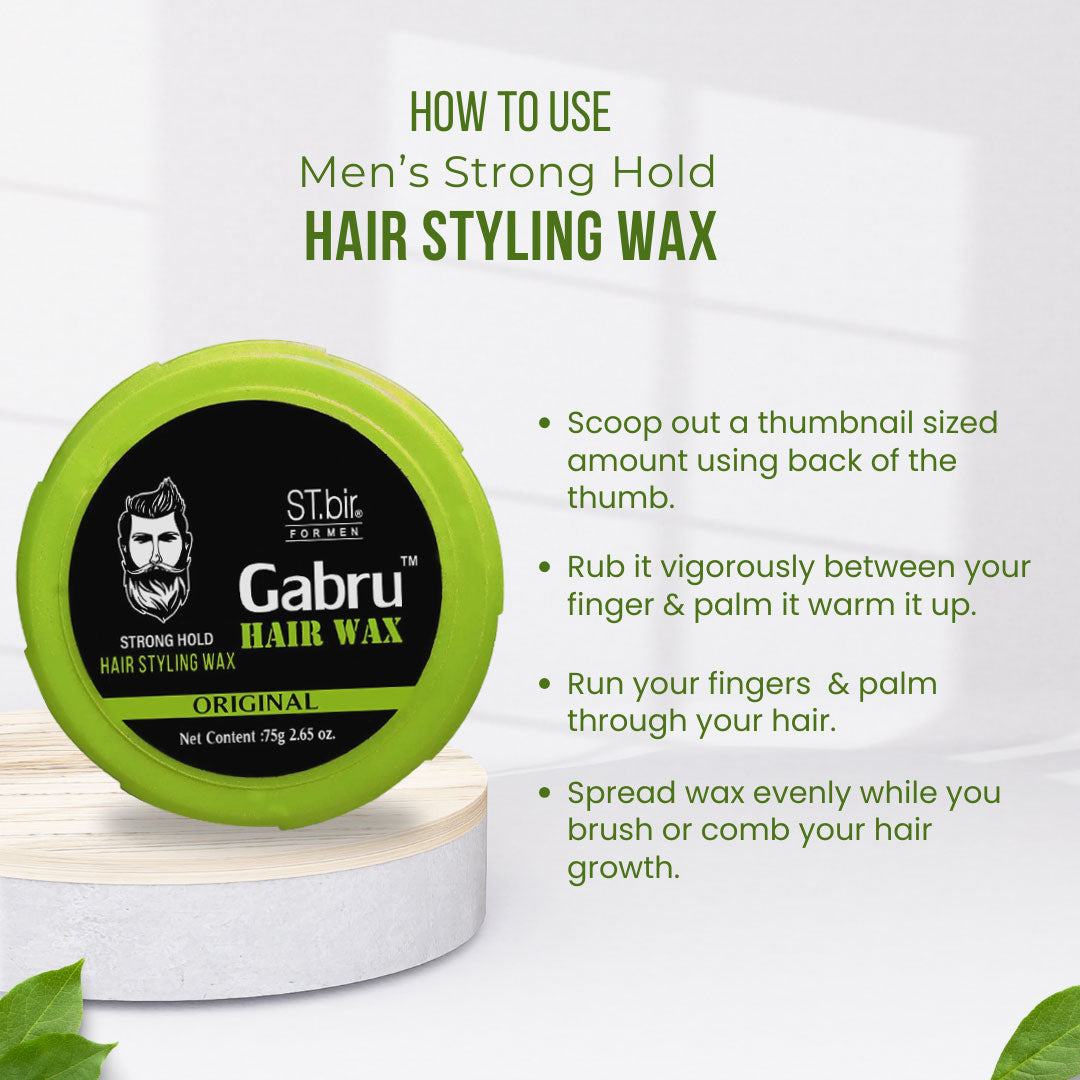 Men's Hair Styling Wax by Gabru (25g)