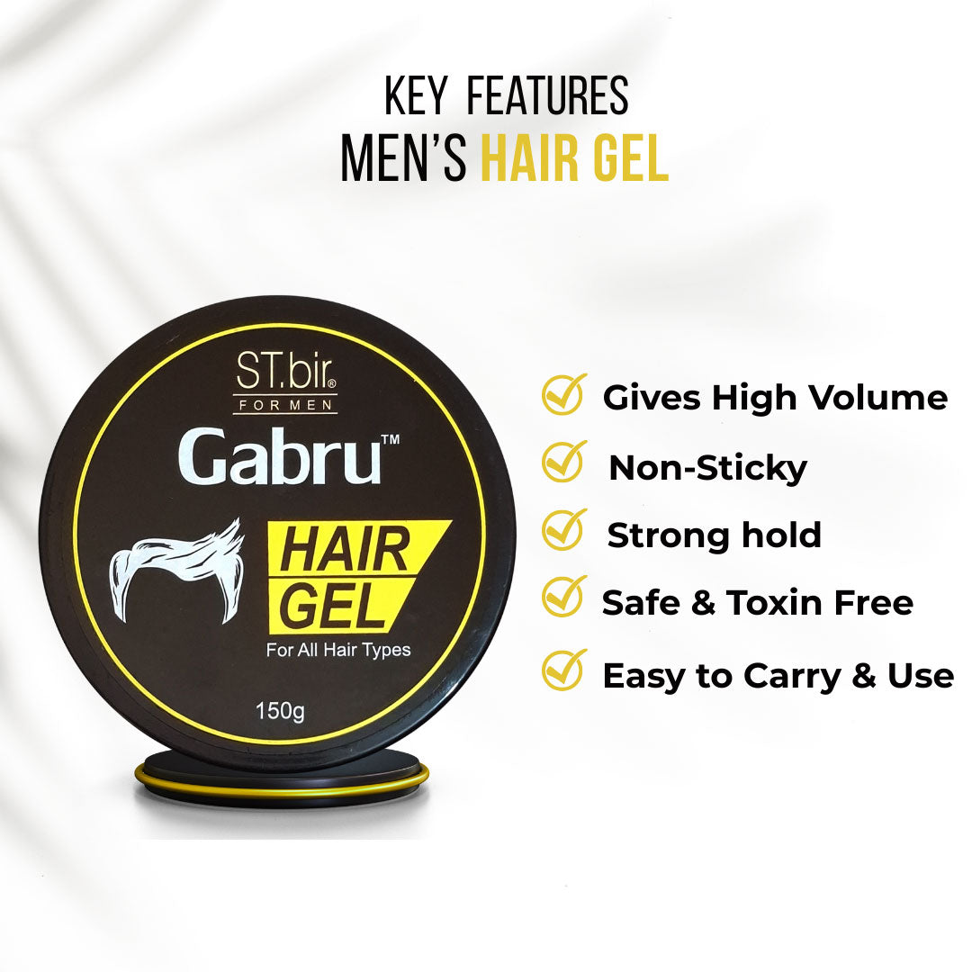 Gabru Men's Hair Gel- Yellow