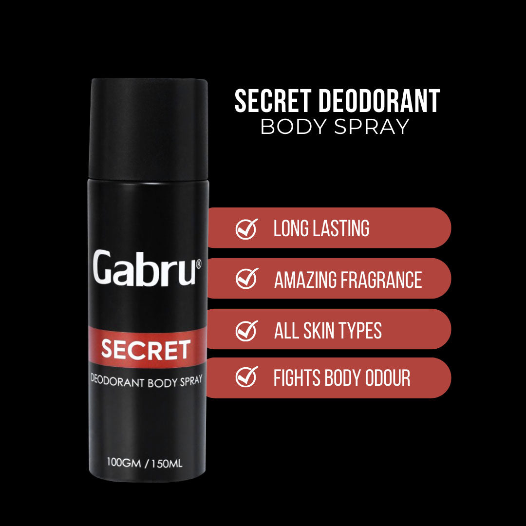 Men's Long-Lasting Secret Deodorant, 150ml