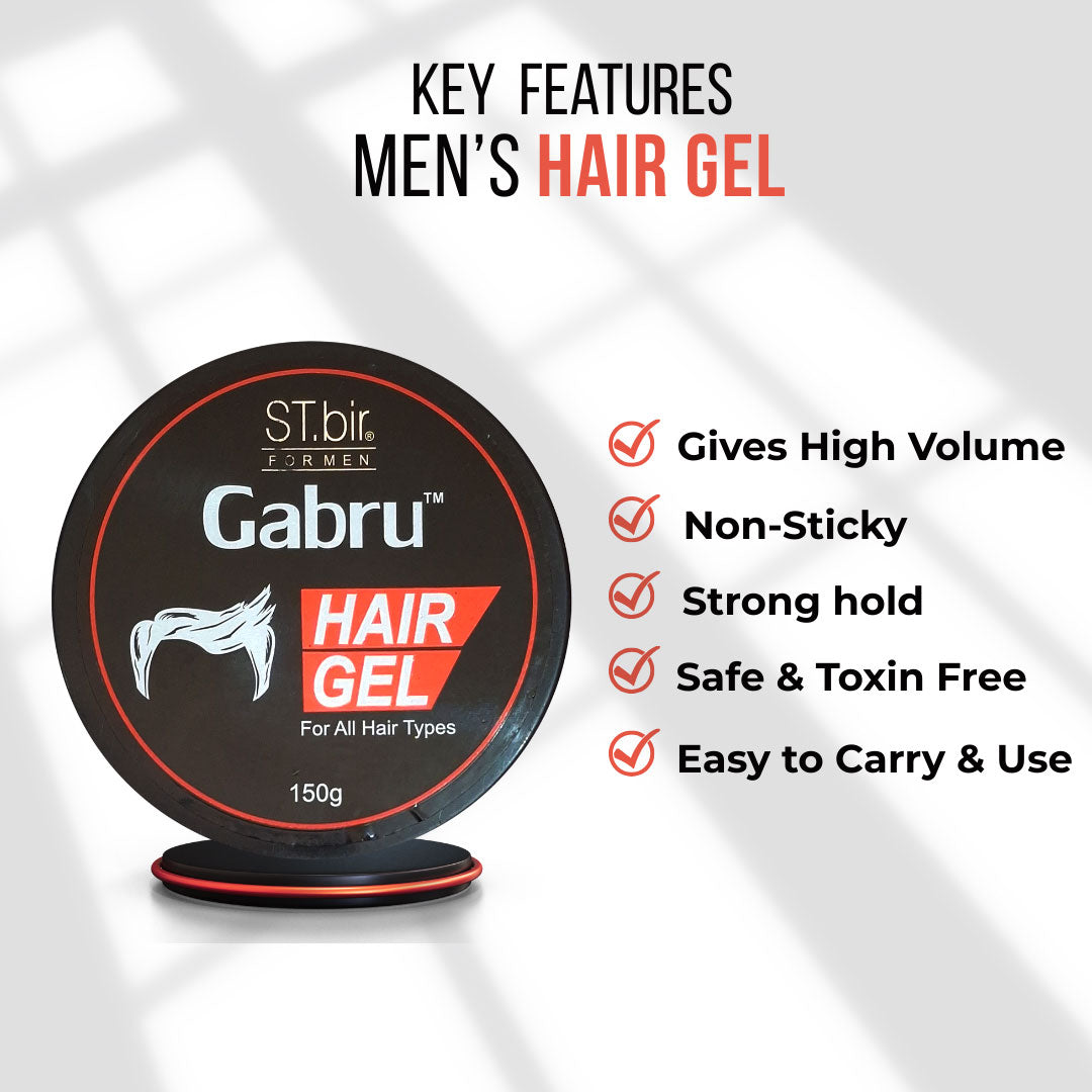 Gabru Men's Hair Gel: Red