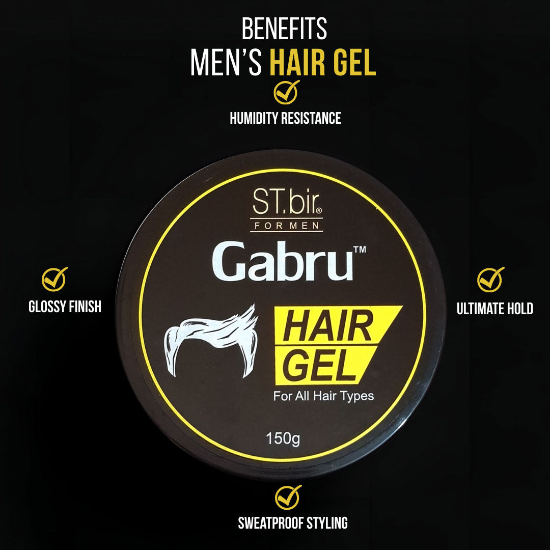 Gabru Men's Hair Gel- Yellow