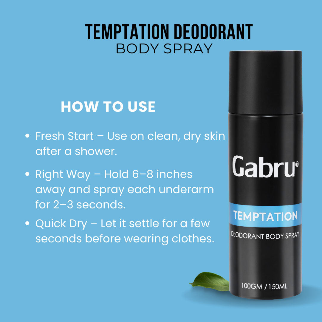 Men's 150ml Temptation Deodorant Body Spray