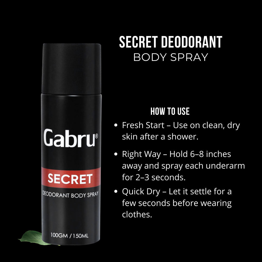 Men's Long-Lasting Secret Deodorant, 150ml