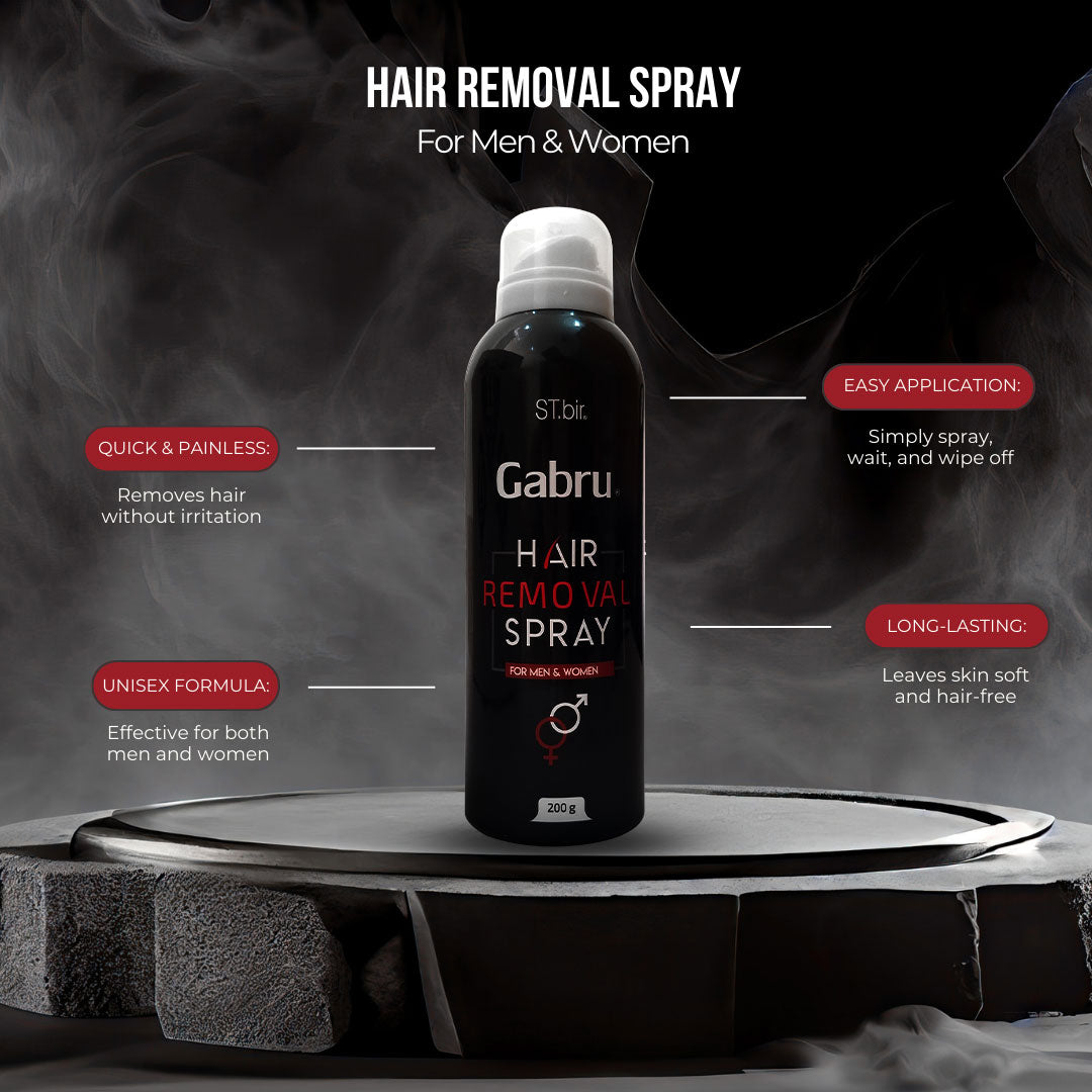Gabru Instant Painless Hair Removal Spray for Men and Women
