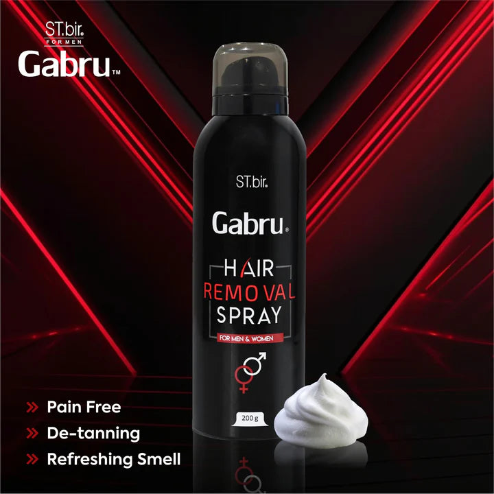 Gabru Hair Removal Foam Spray For Men & Women 100gm