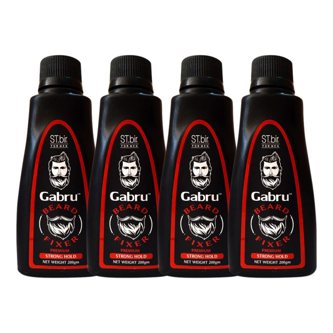 Gabru Men's Strong Hold Premium Styling Gel, Non-Sticky, Long-Lasting | 200g