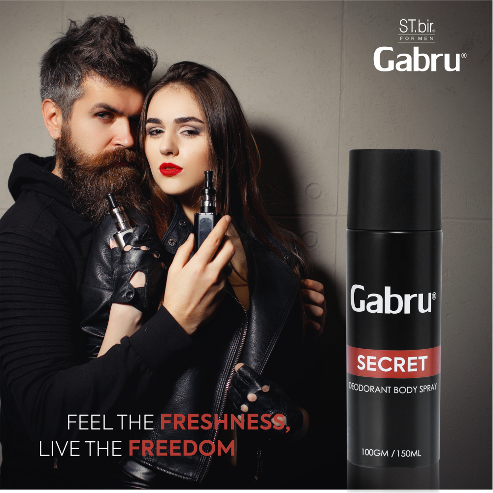 Gabru Men's Secret Deodorant Body Spray