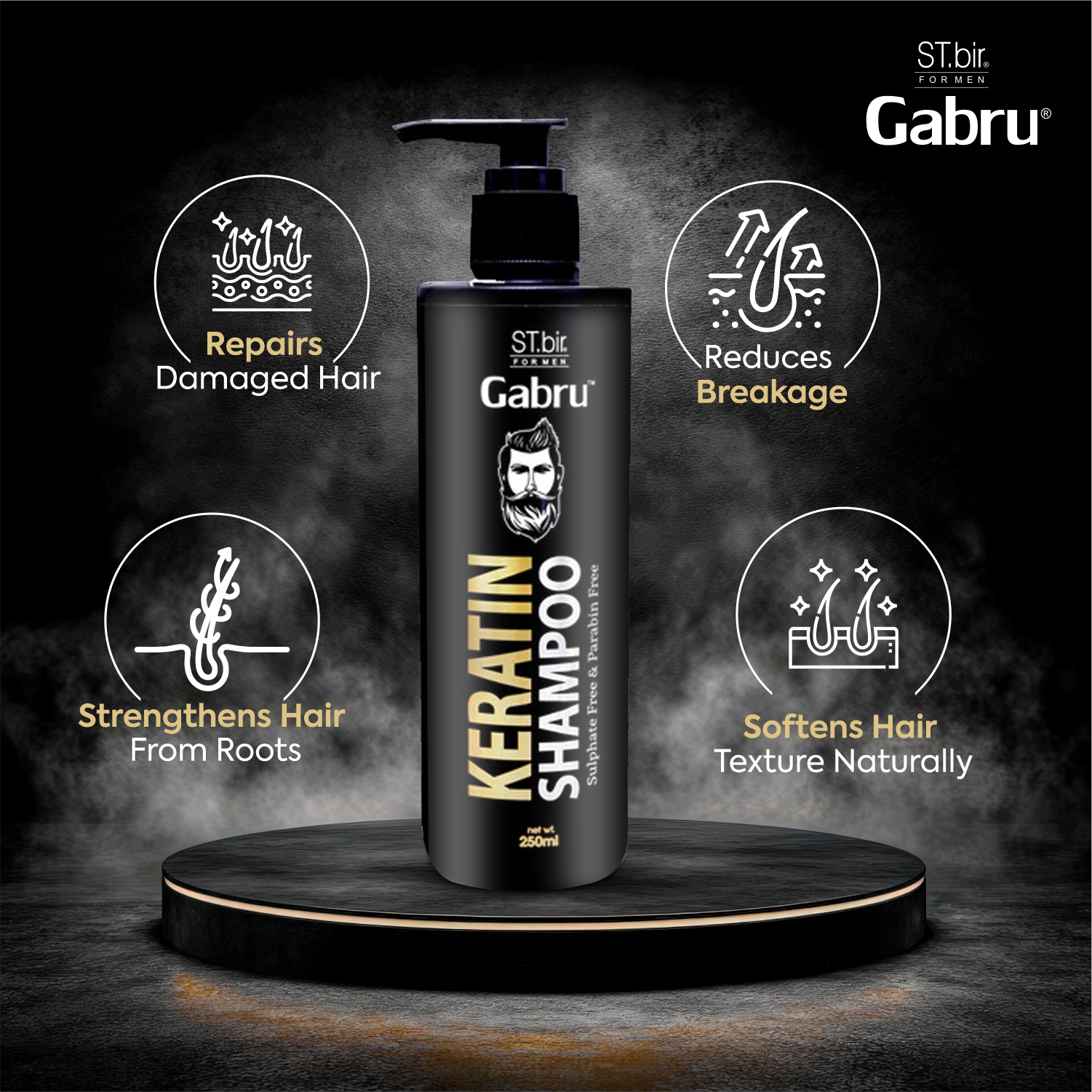 St Gabru Keratin Shampoo (250gm)