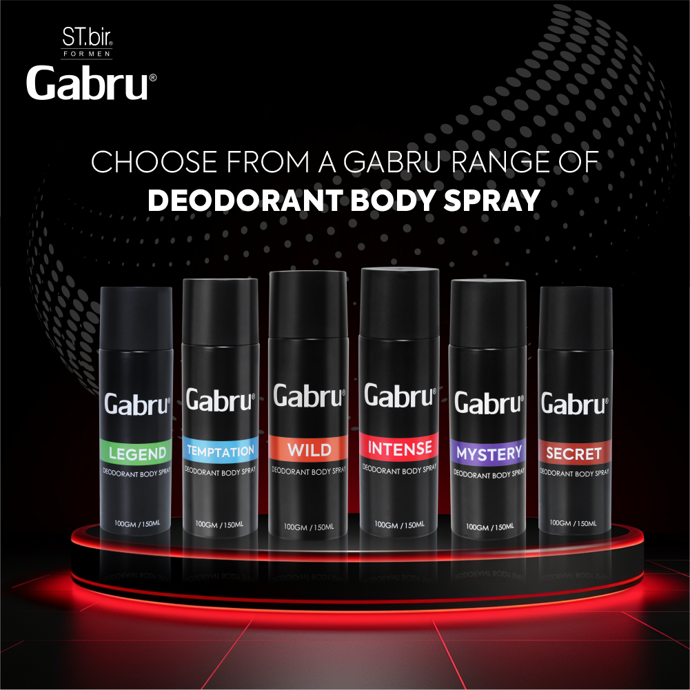 Gabru Men's Secret Deodorant Body Spray