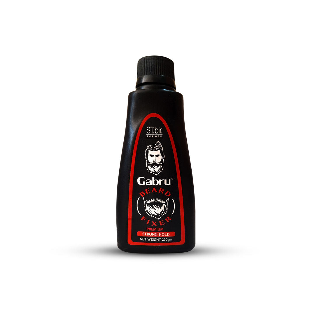 Gabru Men's Strong Hold Premium Styling Gel, Non-Sticky, Long-Lasting | 200g