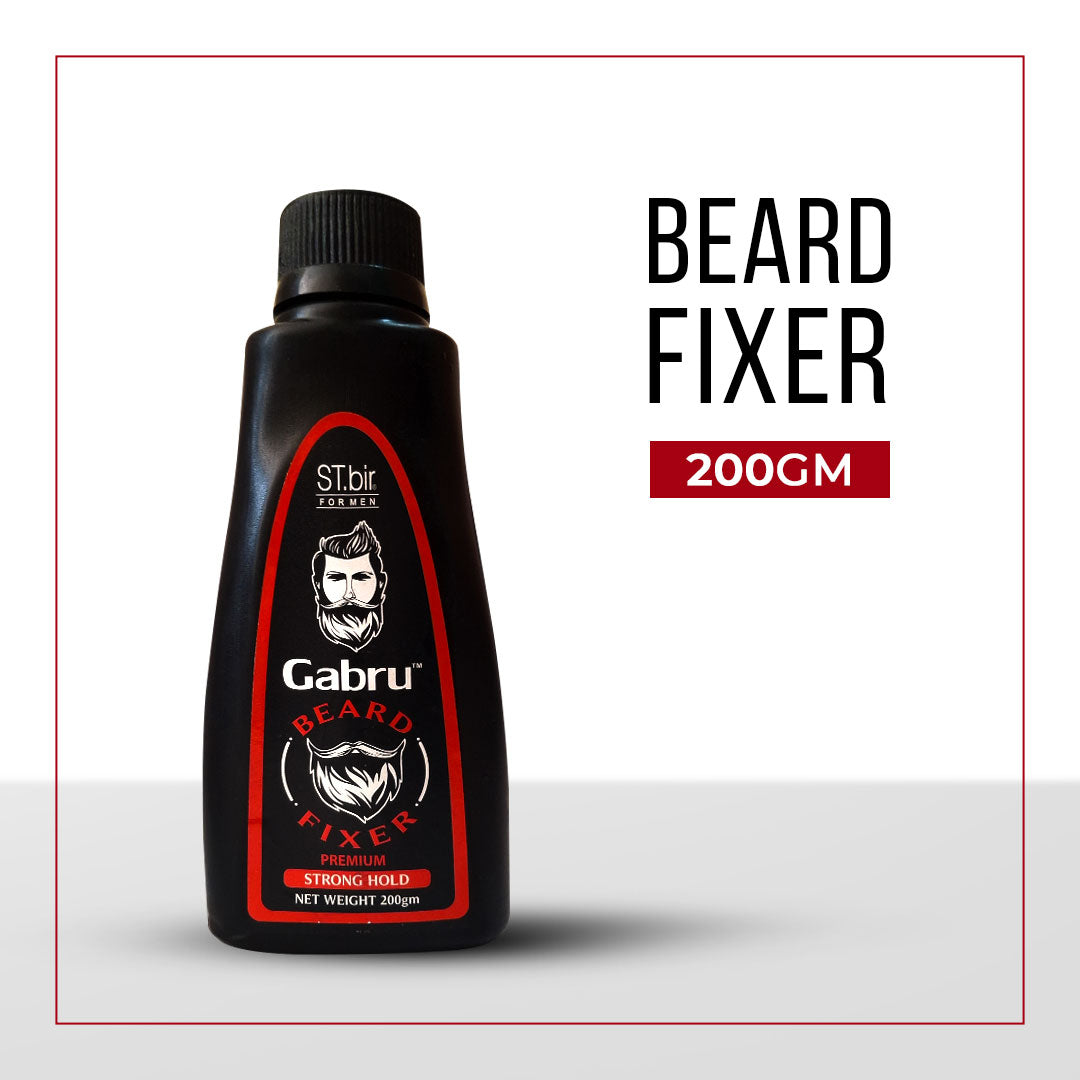 Gabru Men's Strong Hold Premium Styling Gel, Non-Sticky, Long-Lasting | 200g