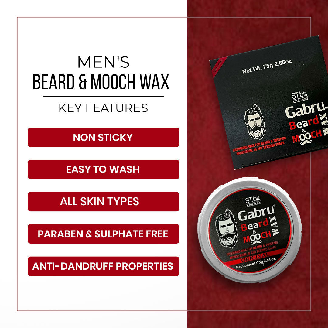 Gabru Beard & Mooch Original Men's Wax 25g