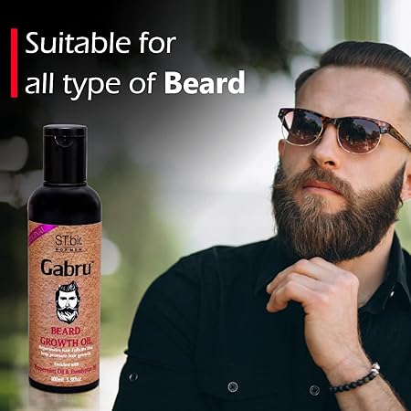 ST.bir Gabru Beard Oil Geranium & Tea Tree Oil (Pack of 2)