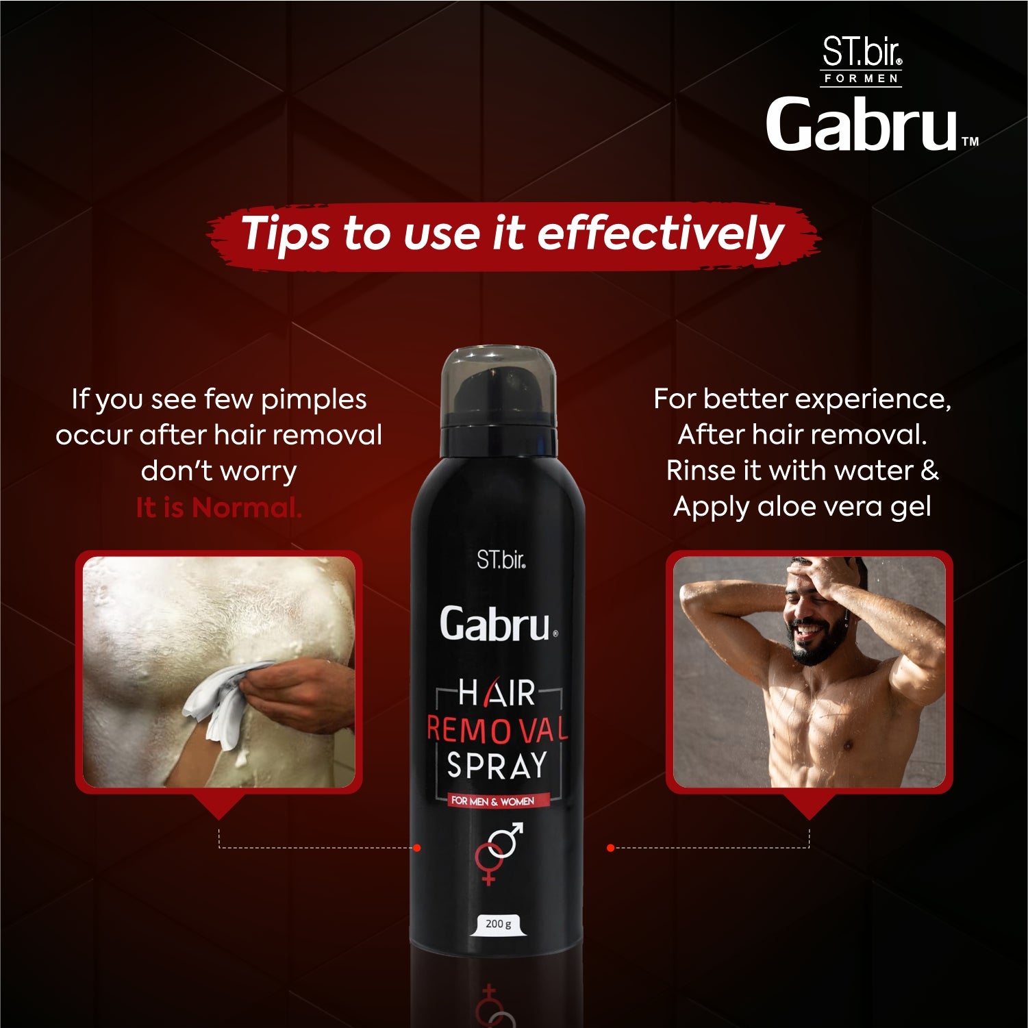 Gabru Hair Removal Spray Tutorial