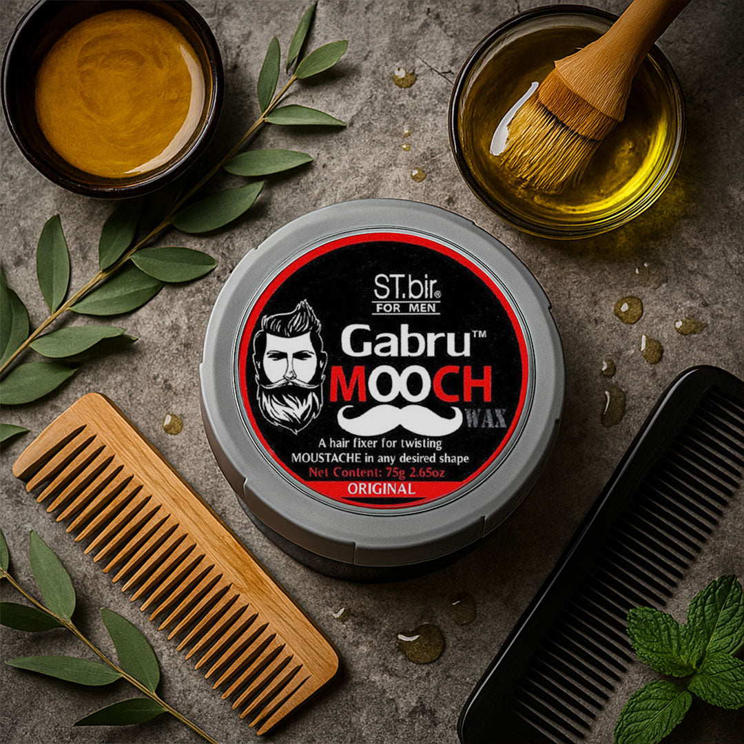 Men's Original Mustache Wax by Gabru Mooch, 25g