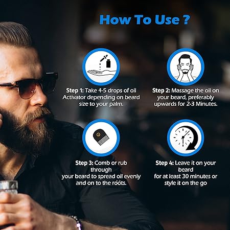 ST.bir Gabru Beard Oil for Men  Cedarwood & Black Pepper Oil (100mL)