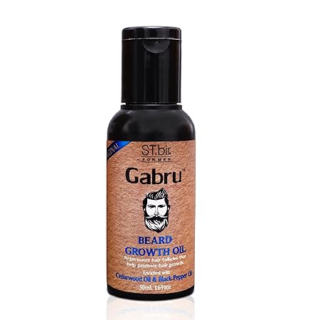 ST.bir Gabru Beard Oil for Men  Cedarwood & Black Pepper Oil (100mL)