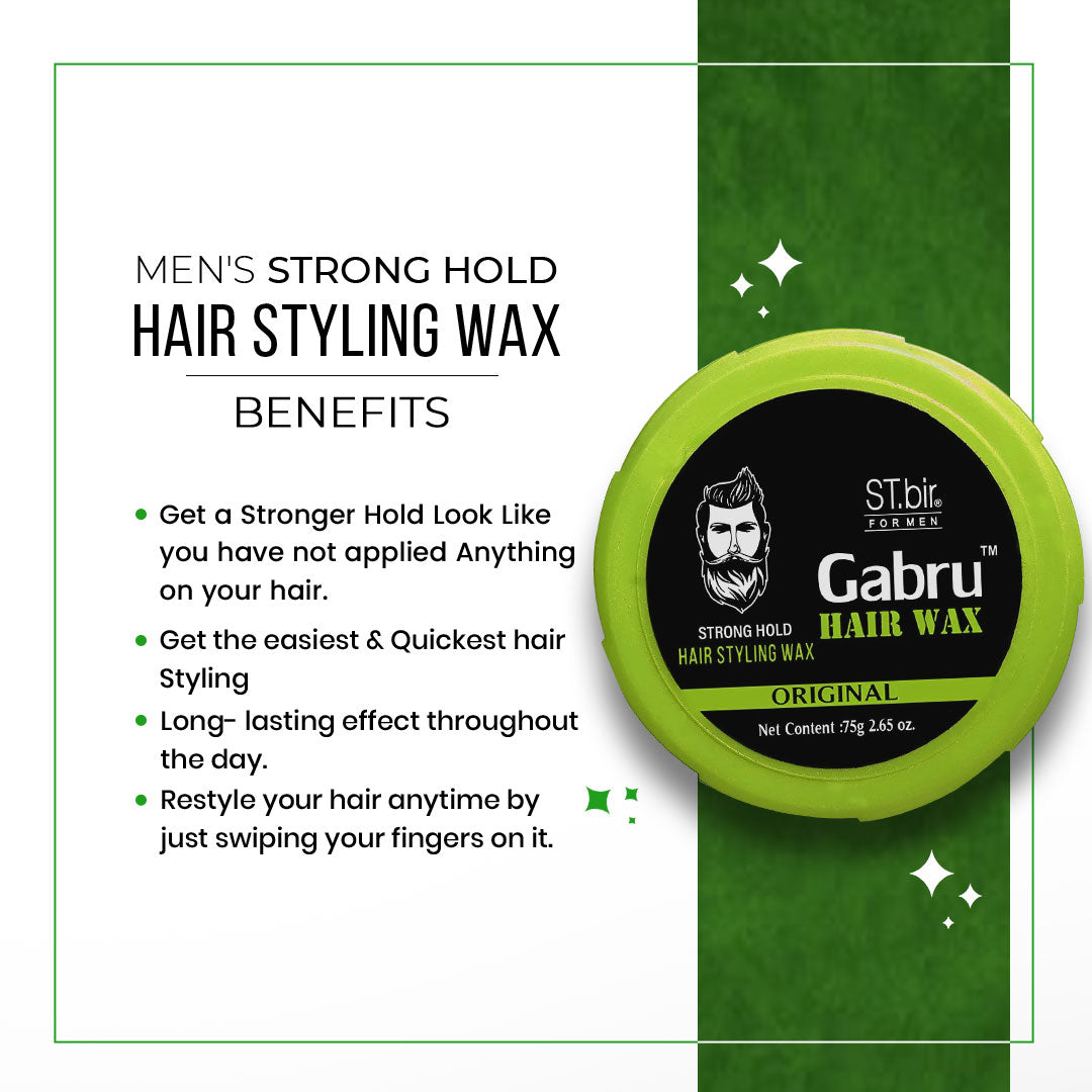 Men's Hair Styling Wax by Gabru (75g)