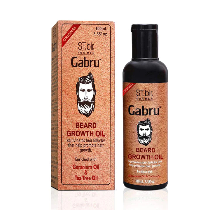 ST.bir Gabru Beard Oil for Men  Cedarwood & Black Pepper Oil (100mL)