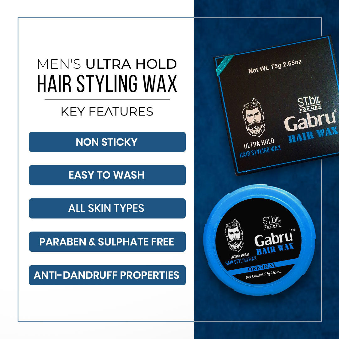 Styling Wax Gabru Hair Wax for Men (75g)
