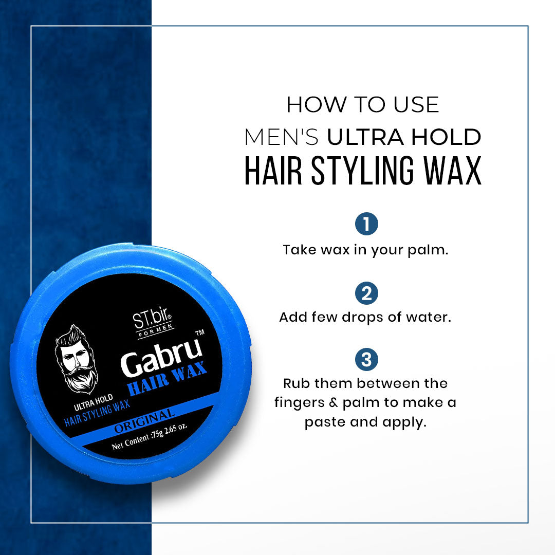 Men's Ultra Hold Hair Styling Wax Gabru (25g)