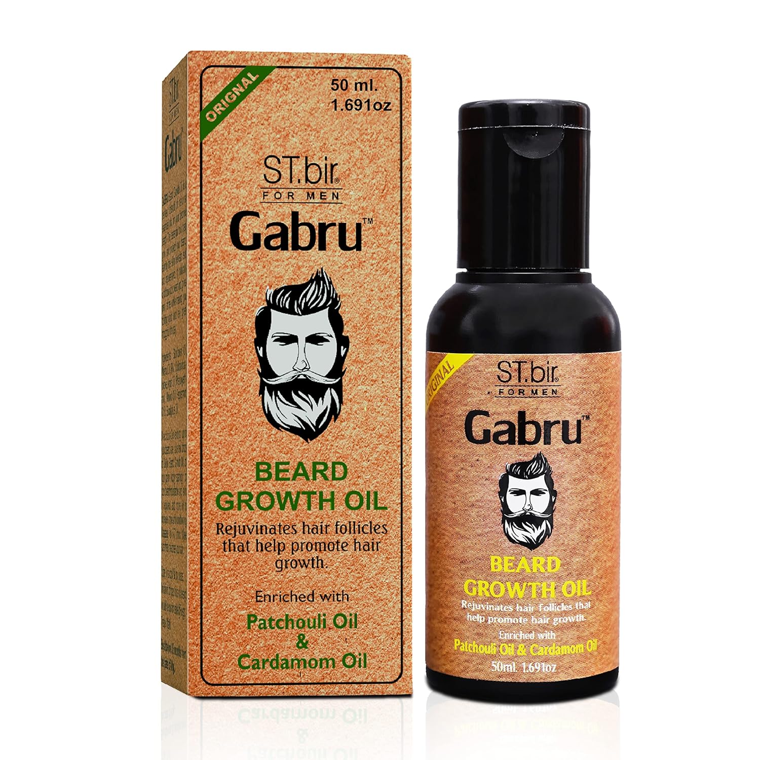 St. Bir Gabru Beard Growth Oil Patchouli & Cardamom Oil (50ml)