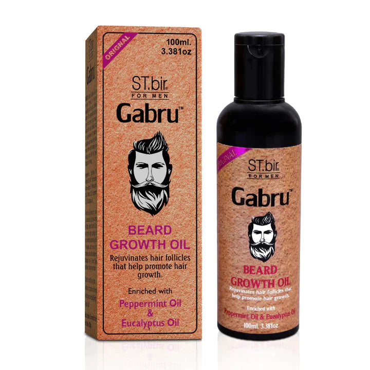 ST.bir Gabru Beard Oil for Men  Cedarwood & Black Pepper Oil (100mL)