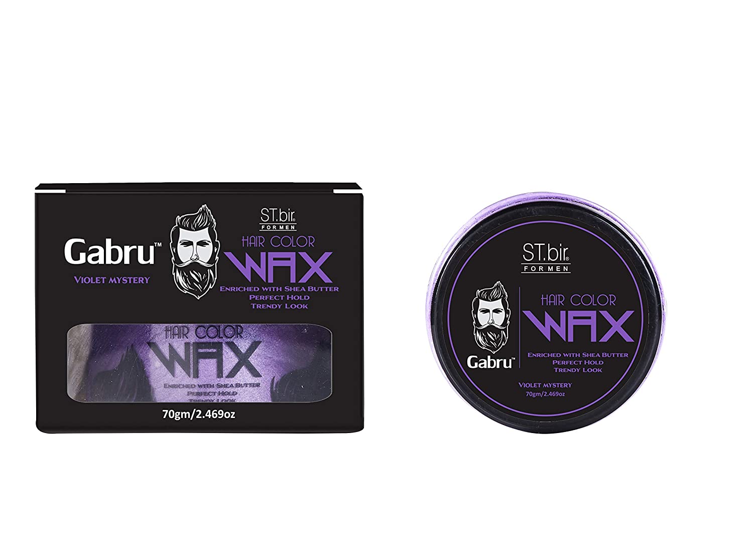 ST.bir Gabru Hair Color Wax Violet Mystry 70GMS